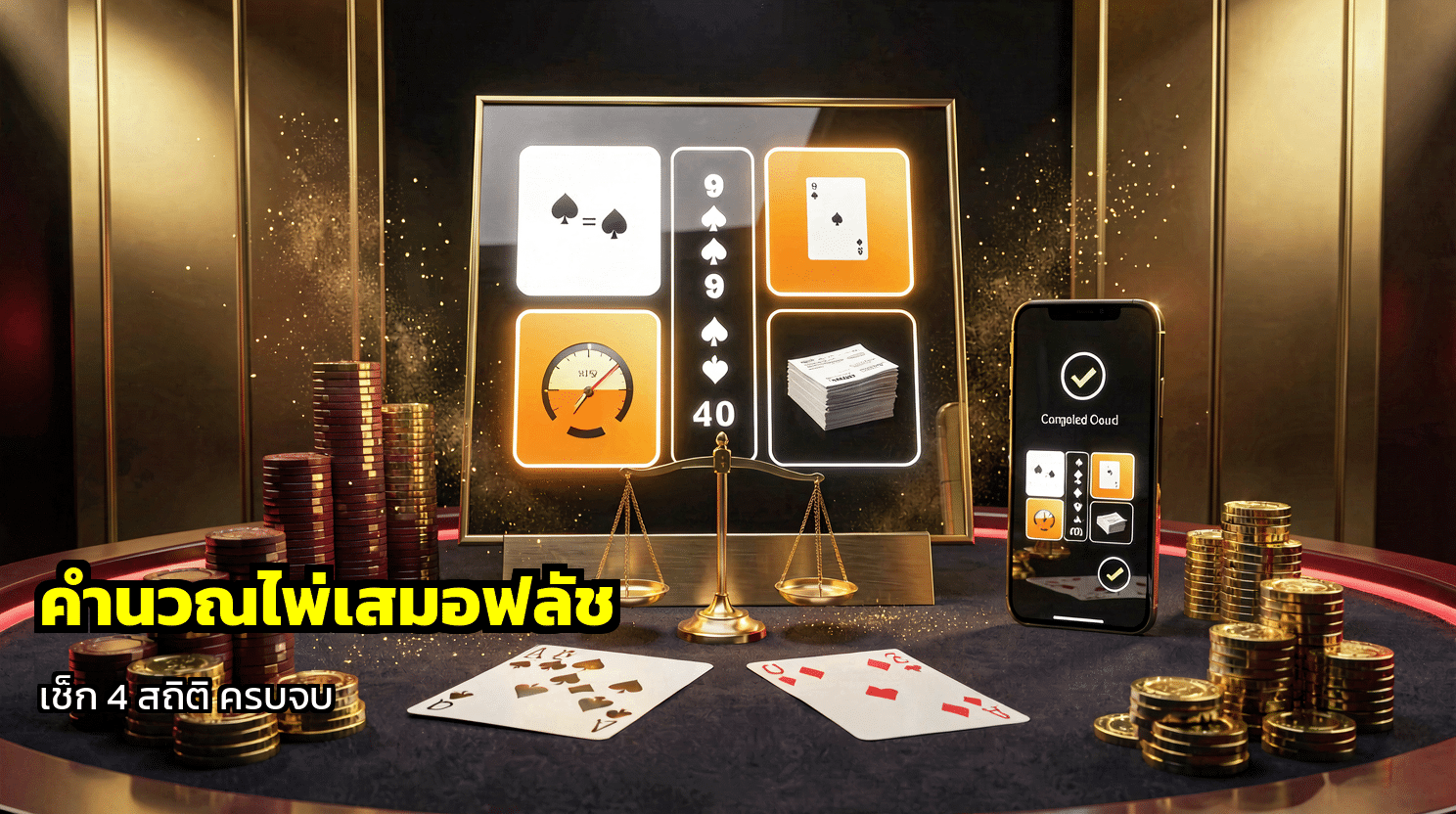 คำนวณไพ่เสมอฟลัช