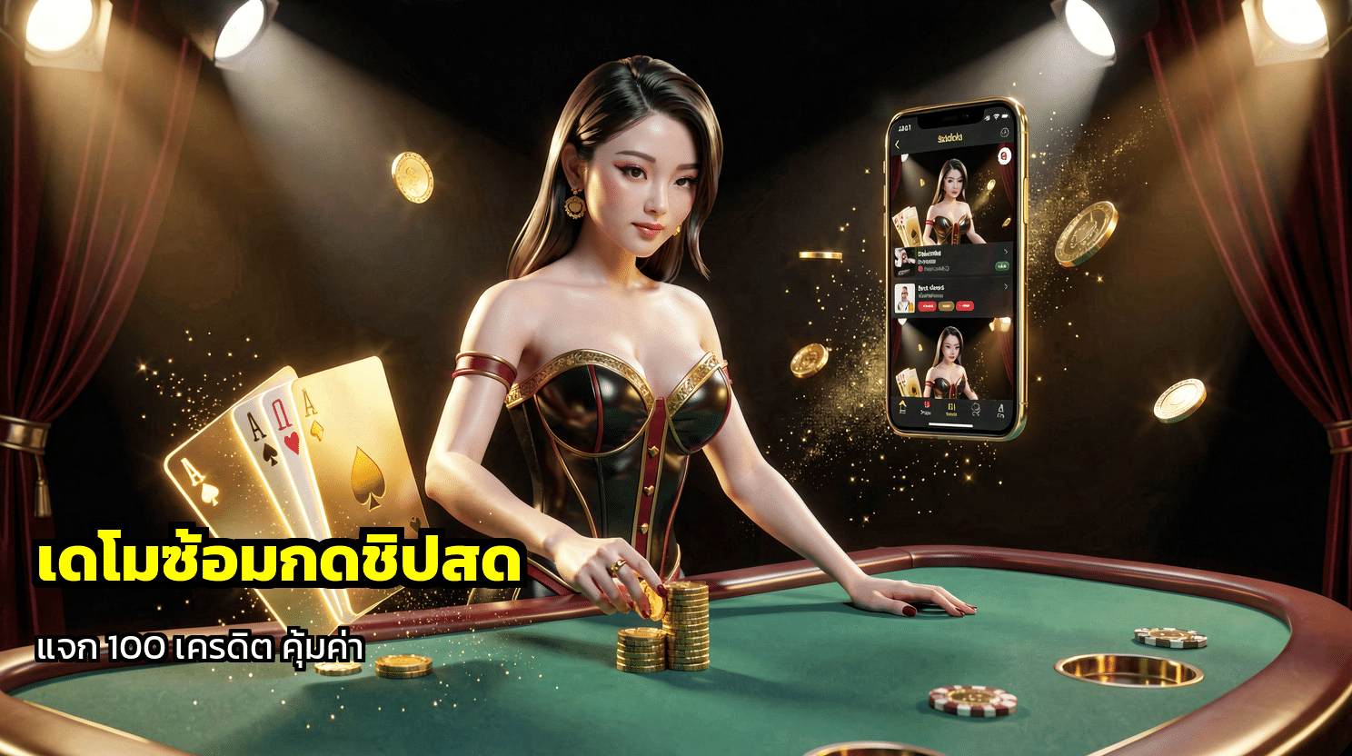 เดโมซ้อมกดชิปสด
